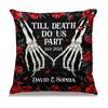 The Best Love Is Love That Lasts - Couple Personalized Custom Pillow - Halloween Gift For Husband Wife, Anniversary