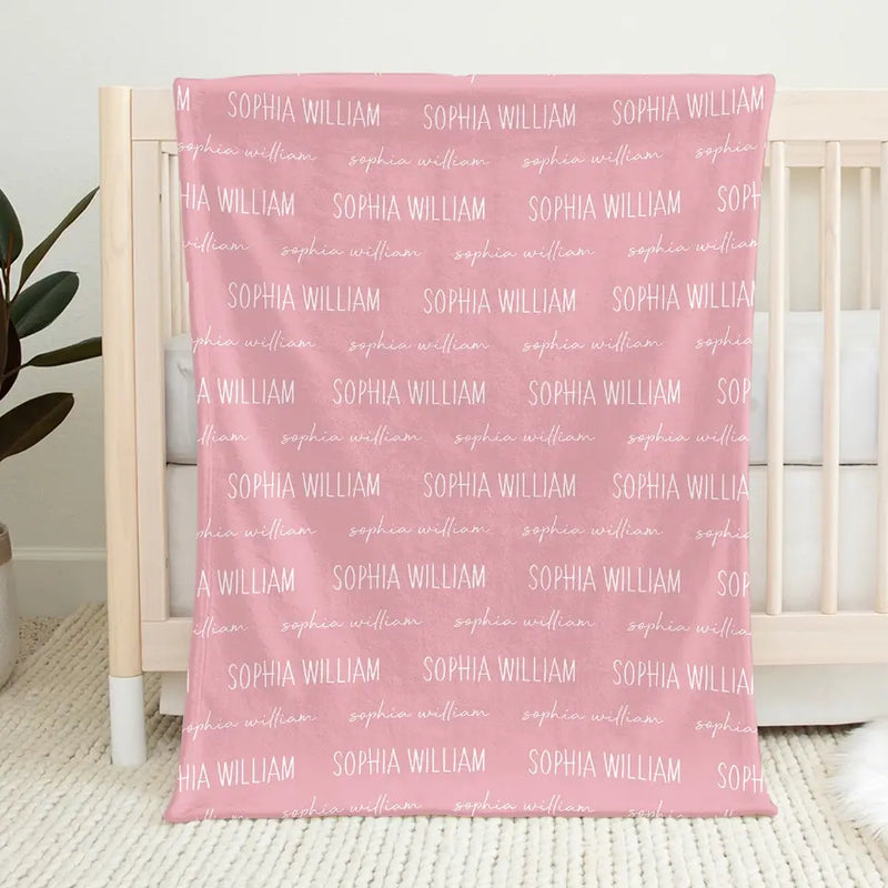 I Love You To The Moon And Back - Family Personalized Custom Baby Blanket - Gift For Baby Kids, Newborn Baby