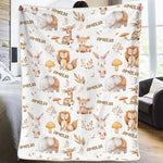 Small But Mighty, Like A Baby Elephant - Family Personalized Custom Baby Blanket - Gift For Baby Kids, Newborn Baby
