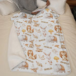 Small But Mighty, Like A Baby Elephant - Family Personalized Custom Baby Blanket - Gift For Baby Kids, Newborn Baby