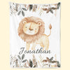 Cozy Blankets And Wild Friends For Sweet Dreams - Family Personalized Custom Baby Blanket - Gift For Baby Kids, Newborn Baby