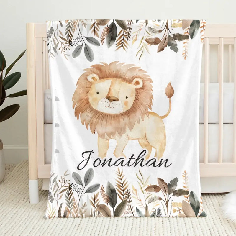 Cozy Blankets And Wild Friends For Sweet Dreams - Family Personalized Custom Baby Blanket - Gift For Baby Kids, Newborn Baby