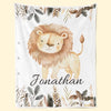 Cozy Blankets And Wild Friends For Sweet Dreams - Family Personalized Custom Baby Blanket - Gift For Baby Kids, Newborn Baby