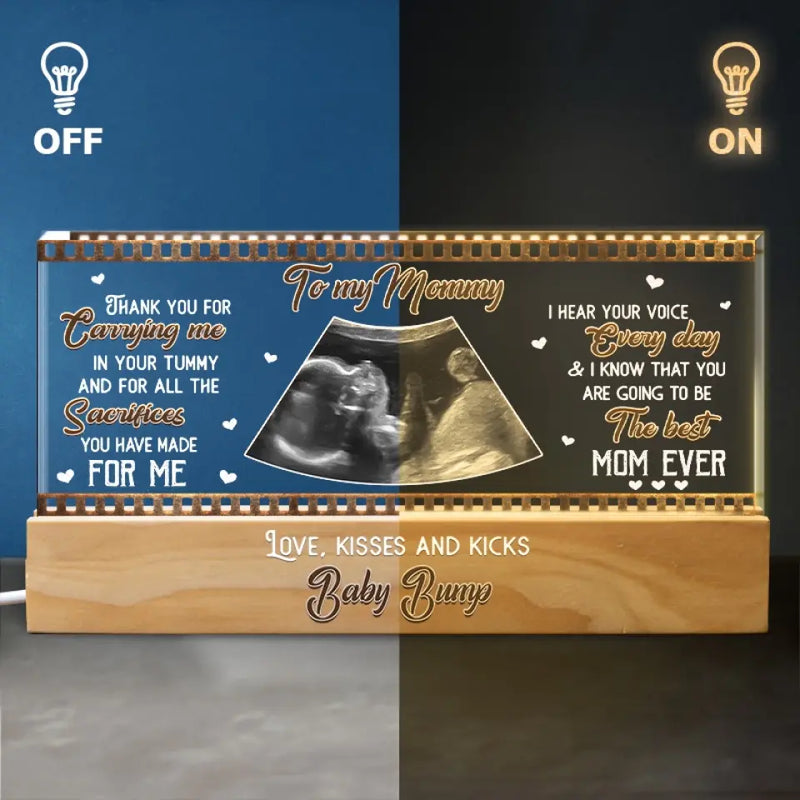 Custom Photo The Sweetest Little Part Of Destiny - Family Personalized Custom Acrylic Letters 3D LED Night Light - Gift For Baby Kids, Newborn Baby