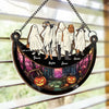 Halloween Sparks Joy When We Share It With Loved Ones - Family Personalized Window Hanging Suncatcher - Halloween Gift For Family Members