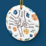 A Mother’s Touch Is A Heart's Anchor - Family Personalized Custom 3D Inflated Effect Printed Ornament - Ceramic Round Shaped - Christmas Gift For Mom, Grandma