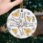 Custom Name Mama Family Christmas Gifts - Personalized Ceramic Ornament
