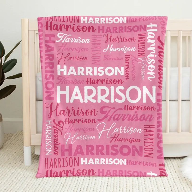 I Am Loved - Family Personalized Custom Baby Blanket - Gift For Baby Kids, Newborn Baby