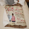 Memories Of Loved Ones Live On In The Stories We Share - Memorial Personalized Custom Blanket - Sympathy Gift For Family Members