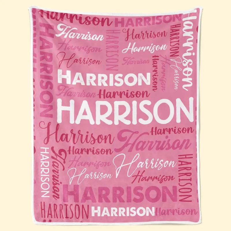 I Am Loved - Family Personalized Custom Baby Blanket - Gift For Baby Kids, Newborn Baby