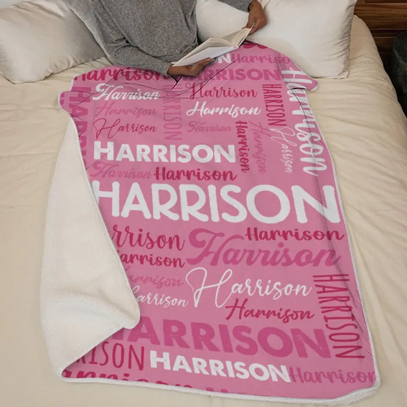 I Am Loved - Family Personalized Custom Baby Blanket - Gift For Baby Kids, Newborn Baby