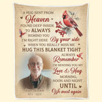 Custom Photo Memorial Cardinal Gifts - Personalized Blanket