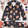 Custom Photo The Bigger The Family, The Greater The Crazy - Family Personalized Custom Pajamas - Halloween Gift For Family Members