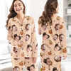 Custom Photo Happy Halloween - Family Personalized Custom Pajamas - Halloween Gift For Family Members