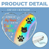 I Crossed The Rainbow Bridge - Memorial Personalized Custom Heart Glass Ornament - Sympathy Gift, Christmas Gift For Pet Owners, Pet Lovers