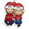 You're My Favorite Present Under The Tree - Couple Personalized Custom Ornament - Wood Custom Shaped - Christmas Gift For Husband Wife, Anniversary