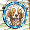 Custom Photo My Little Dog - Memorial Personalized Window Hanging Suncatcher - Sympathy Gift For Pet Owners, Pet Lovers