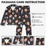 Custom Photo The Bigger The Family, The Greater The Crazy - Family Personalized Custom Pajamas - Halloween Gift For Family Members