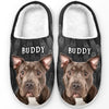 Custom Photo Trick Fur Treats - Dog & Cat Personalized Custom Fluffy Slippers - Halloween Gift For Pet Owners, Pet Lovers