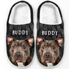 Custom Photo Trick Fur Treats - Dog & Cat Personalized Custom Fluffy Slippers - Halloween Gift For Pet Owners, Pet Lovers
