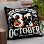Let's Get Spooky - Family Personalized Custom Pillow - Halloween Gift For Family Members