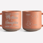 The Love Between Family Knows No Distance - Family Personalized Custom Pottery Mug - Gift For Family Members