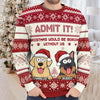 Give The Gift Of Holiday Cheer With A Personalized Pup Sweater - Dog & Cat Personalized Custom Ugly Sweatshirt - Unisex Wool Jumper - Christmas Gift For Pet Owners, Pet Lovers
