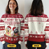 Give The Gift Of Holiday Cheer With A Personalized Pup Sweater - Dog & Cat Personalized Custom Ugly Sweatshirt - Unisex Wool Jumper - Christmas Gift For Pet Owners, Pet Lovers