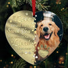 Custom Photo Once By My Side, Forever In My Heart - Memorial Personalized Custom Mirrored Acrylic Ornament - Sympathy Gift, Christmas Gift For Pet Owners, Pet Lovers