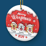 Santa Paws Brought Me The Cutest Little Christmas Sidekick - Dog & Cat Personalized Custom 3D Inflated Effect Printed Ornament - Ceramic Round Shaped - Christmas Gift For Pet Owners, Pet Lovers