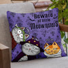 Welcome Foolish Mortals - Cat Personalized Custom Pillow - Halloween Gift For Pet Owners, Pet Lovers