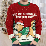 Santa Claws Is Coming To Town - Cat Personalized Custom Ugly Sweatshirt - Unisex Wool Jumper - Christmas Gift For Pet Owners, Pet Lovers
