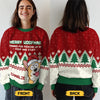 Pawsome Christmas Vibes - Dog Personalized Custom Ugly Sweatshirt - Unisex Wool Jumper - Christmas Gift For Pet Owners, Pet Lovers