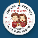 Your Love Is The Greatest Gift I Could Ever Unwrap - Couple Personalized Custom 3D Inflated Effect Printed Ornament - Ceramic Round Shaped - Christmas Gift For Husband Wife, Anniversary
