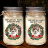 Custom Photo Light Up Your Life With Furry Love - Dog & Cat Personalized Custom Mason Jar Light - Christmas Gift For Pet Owners, Pet Lovers