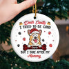 The Best Christmas Presents Come With Tails - Dog & Cat Personalized Custom 3D Inflated Effect Printed Ornament - Ceramic Round Shaped - Christmas Gift For Pet Owners, Pet Lovers