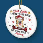 The Best Christmas Presents Come With Tails - Dog & Cat Personalized Custom 3D Inflated Effect Printed Ornament - Ceramic Round Shaped - Christmas Gift For Pet Owners, Pet Lovers