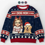 Custom Name Christmas Dog Mom Gifts - Personalized Sweatshirt