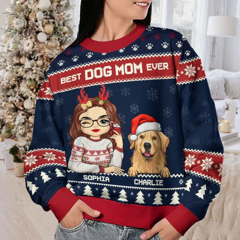 Have Yourself A Furry Little Christmas - Dog & Cat Personalized Custom Ugly Sweatshirt - Unisex Wool Jumper - Christmas Gift For Pet Owners, Pet Lovers