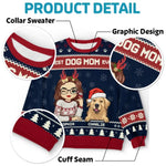 Custom Name Christmas Dog Mom Gifts - Personalized Sweatshirt