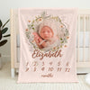 Custom Photo Your Smile Is Enough To Fill My Day With Happiness - Family Personalized Custom Baby Blanket - Gift For Baby Kids, Newborn Baby