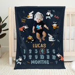 Custom Photo A Warm Hug That Wraps You In Love And Comfort - Family Personalized Custom Baby Blanket - Gift For Baby Kids, Newborn Baby