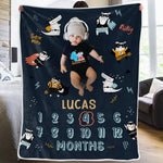 Custom Photo A Warm Hug That Wraps You In Love And Comfort - Family Personalized Custom Baby Blanket - Gift For Baby Kids, Newborn Baby
