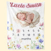 Custom Photo My New World Starts With You - Family Personalized Custom Baby Blanket - Gift For Baby Kids, Newborn Baby