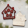 Family Is The Best Part Of Christmas - Family Personalized Custom Shaped 2 Layered Wood Christmas Ornament - Christmas Gift For Family Members