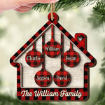 Family Is The Best Part Of Christmas - Family Personalized Custom Shaped 2 Layered Wood Christmas Ornament - Christmas Gift For Family Members