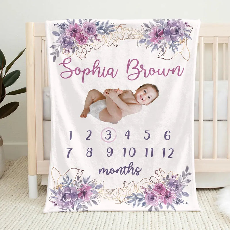 Custom Photo Like Stars Are To The Sky, So Are The Baby To Our World - Family Personalized Custom Baby Blanket - Gift For Baby Kids, Newborn Baby
