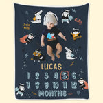 Custom Photo A Warm Hug That Wraps You In Love And Comfort - Family Personalized Custom Baby Blanket - Gift For Baby Kids, Newborn Baby