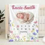 Custom Photo My New World Starts With You - Family Personalized Custom Baby Blanket - Gift For Baby Kids, Newborn Baby