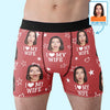 Custom Photo I Love My Wife - Couple Personalized Custom Boxer Briefs, Men's Boxers - Gift For Husband Wife, Anniversary